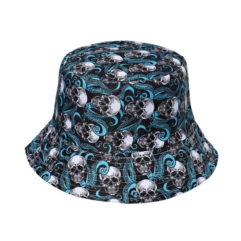 Skull Pattern Bucket Hat